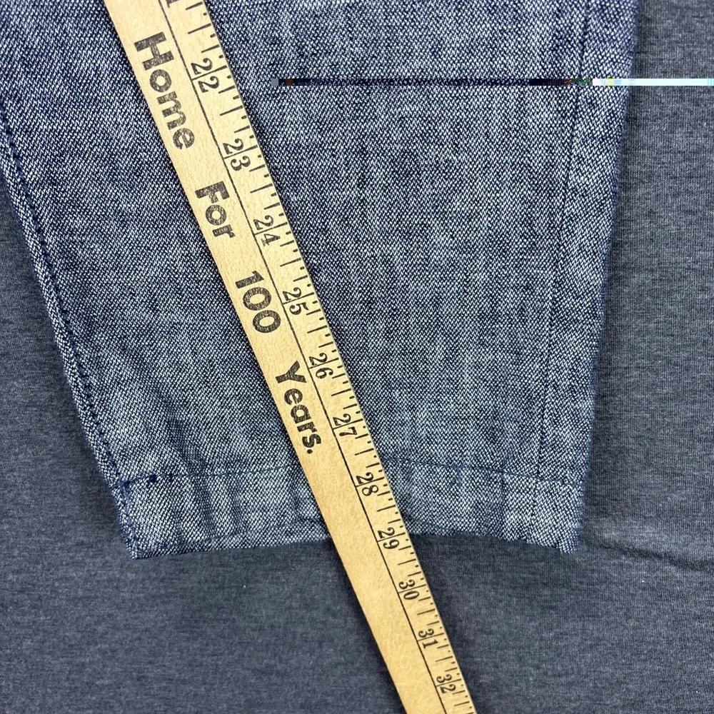 Banana Republic Mason Athletic Tapered Pants Mens 38x29 Gray Linen Blend Coastal